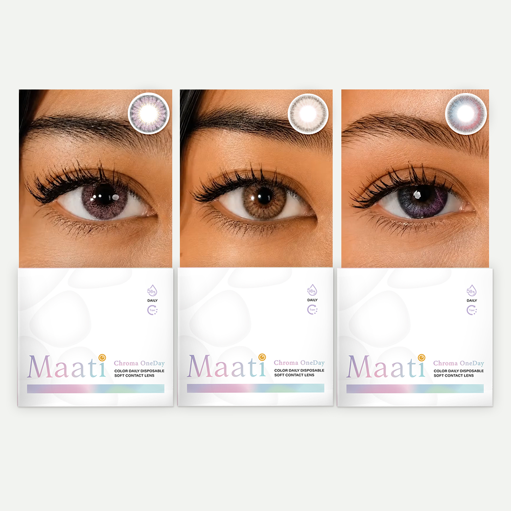 Maati Chroma Coloured Lens Bundle | Champagne, Cherry Blossom, Mulberry
