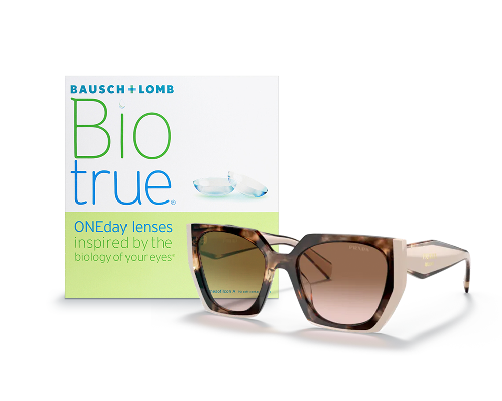 Sunglasses + Biotrue OneDay 90 Pack Bundle